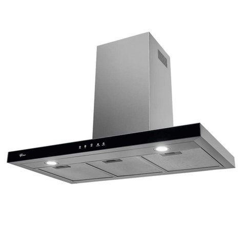 Coifa de Parede Fischer Infinity 90cm 220v Vidro com Touch Screen Cor Preto 19902 (22550)