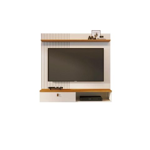 Painel Íris para Tv de até 55 Polegadas - Cinamomo Off White - Madetec
