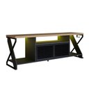 Ver imagem 7 de Rack Industrial para Tv até 60" com Led Rgb P1033 Preto/mel