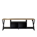 Ver imagem 6 de Rack Industrial para Tv até 60" com Led Rgb P1033 Preto/mel