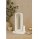 Ver imagem 1 de Porta Incenso Aura com Suporte para Varetas Cor Branco Miira Studio