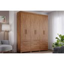 Ver imagem 1 de Guarda Roupa Casal 6 Portas e 5 Gavetas Porto Cinamomo - Panan