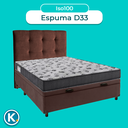 Ver imagem 4 de Conjunto Cama Box Bau Marrom Casal + Colchão D33 Iso100 Ortobom + Cabeceira