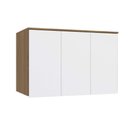 Ver imagem 1 de Armário Ponte Modulado Aéreo Solteiro N541 Adapt C- 3 Portas Nogueira-branco - Kappesberg