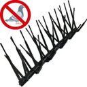 Ver imagem 1 de Kit 10 Espículas Anti Pombos Inibe Aves Policarbonato Preto