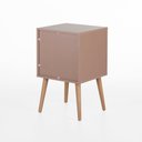 Ver imagem 5 de Mesa de Cabeceira Ivvie 1 Gaveta 1 Nicho 43 Cm X 40 Cm Rosa Blush