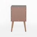 Ver imagem 4 de Mesa de Cabeceira Ivvie 1 Gaveta 1 Nicho 43 Cm X 40 Cm Rosa Blush