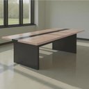 Ver imagem 4 de Mesa de Reunião Retangular Premium Moderno MDP 240cm Preto Mais de Casa