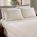 Ver imagem 1 de Jogo de Cama Casal 3 peças Pérola Liso 100% Algodão Premium Penteado Sul Brasil