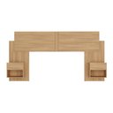 Ver imagem 6 de Cabeceira Casal/Queen com 2 Mesas de Cabeceira 232cm Multimóveis MP4317 