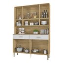 Ver imagem 3 de Armário de Cozinha Compacta 8 Portas 2 Gavetas Golden - Freijó/supremo