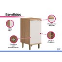 Ver imagem 5 de Módulo Cozinha Planejada Balcão Bless 1 Porta 40cm Jequitiba/Off White Linea
