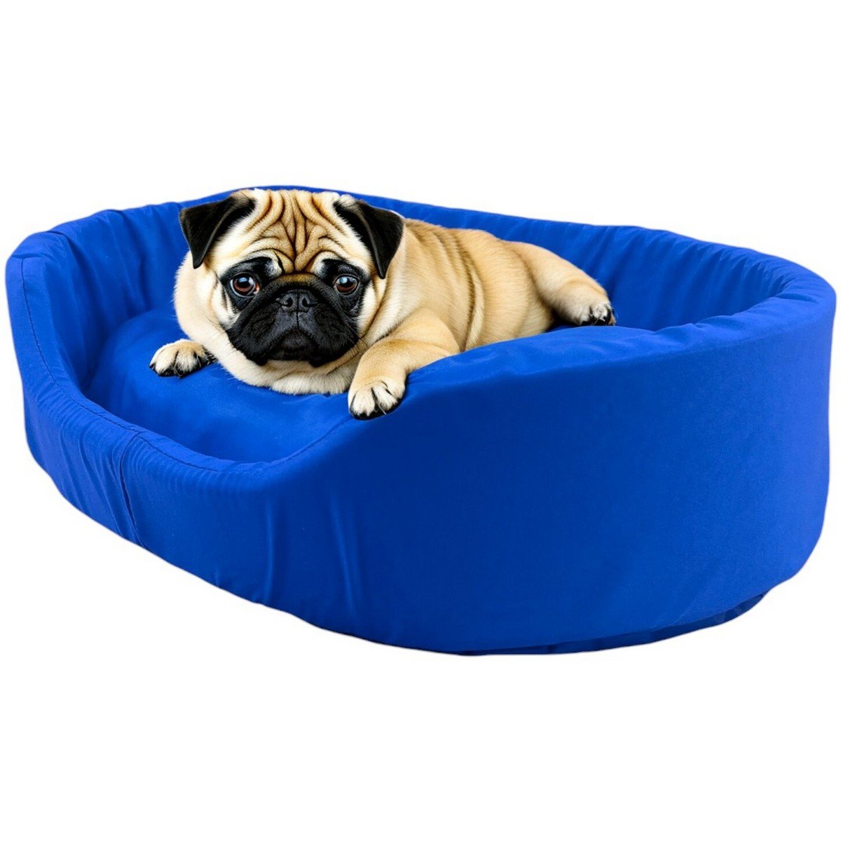 Cama Europa Fit Raça Médio para Cachorro Gato e Coelho Pet - Azul