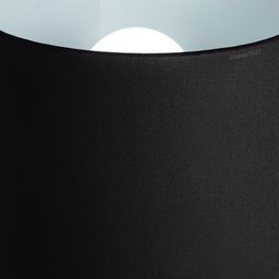abajur evita poptem aluminio cobre e preto 30cm moderno cabeceira quarto sala - 4
