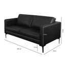 Ver imagem 3 de Sofá em Couro Legítimo 200cm Atlanta