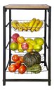 Ver imagem 5 de Fruteira Utilyse de Chão Cozinha Metal e Madeira 4 Andares Aramada Preto Freijo