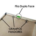 Ver imagem 3 de Quadro Decorativo 12x12cm 4 Un Titulos Moldura Branca