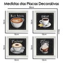 Ver imagem 5 de Quadro Decorativo 12x12cm 4 Un Titulos Moldura Branca