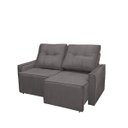 Ver imagem 1 de Sofá Mônaco 2 Lugares 160 Cm Retrátil e Reclinável - Meu Estofado:cinza