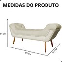 Ver imagem 6 de Recamier Sofá Divã Namoradeira Sienna 90cm Solteiro Suede