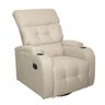 Poltrona Cadeira Papai Reclinável Giratória Impacto:linho Bege - 1