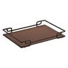 Bandeja Multiuso Hara Luana Tampo Couríss. Caramelo 39x70 Cm:Preta - 1