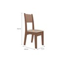 Ver imagem 4 de Conjunto Sala de Jantar Liza 1,35 com 06 Cadeiras Amendoa 74b