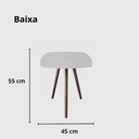 Ver imagem 3 de Conjunto de Mesa Lateral Pé Palito Quadrada Off White