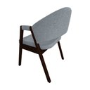 Ver imagem 4 de Kit 2 Cadeiras de Jantar Madeira Maciça Castanho Premium Helen Linho Cinza