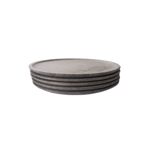 Jogo 5 Pratos Rasos 23 Cm de Pedra Sabão