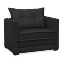 Ver imagem 5 de Poltrona Cama Retrátil Solteiro Milenni Veludo Preto B03 - D’Rossi