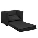 Ver imagem 6 de Poltrona Cama Retrátil Solteiro Milenni Veludo Preto B03 - D’Rossi