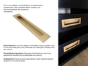 Ver imagem 4 de Puxador Concha/Cava 30cm em Aço Inox Cor Dourado Zen (2un)
