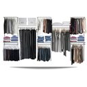 Ver imagem 1 de Closet Arara Aramado Trilho Parede Super Resistente Moderno - 3,70m - Preto