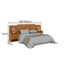 Ver imagem 2 de Cabeceira para Cama de Casal-queen Rubi 2 Mesas de Cabeceira Cinamomo
