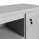 Ver imagem 6 de Armário para Escritório 120cm 2 Portas com Chaves e Nichos Corporate Cinza