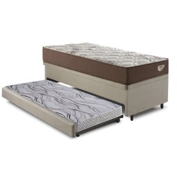 Bicama Viúva Box Baú com Linho Bege 120x203 com Colchão Relax Adorabile Molas Ensacadas Ecoflex - 9
