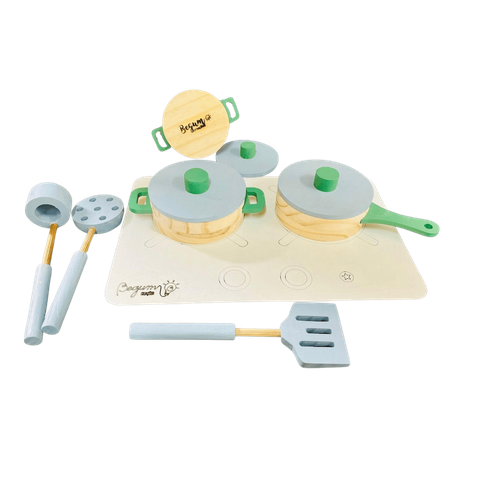 Kit Panelinha com Cooktop em Madeira