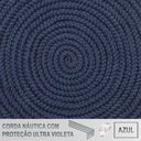 Ver imagem 6 de Cadeira Noronha Aluminio Pint Azul, Tela Corda Nautica Azul