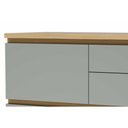 Ver imagem 6 de Armário de Cozinha Modulado Balcão Rainha 1 Porta e 4 Gaveta C/ Tampo 120 Cm Nature/verde - Nesher