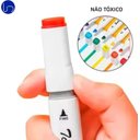 Ver imagem 3 de Conjunto de Canetas Marcador Permanente Ponta Dupla 168 Cores