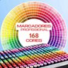Conjunto de Canetas Marcador Permanente Ponta Dupla 168 Cores - 2
