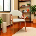 Ver imagem 5 de Cadeira Sala de Jantar em Madeira Luiza Sintético Ds Home