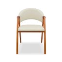 Ver imagem 2 de Cadeira Sala de Jantar em Madeira Luiza Sintético Ds Home