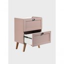 Ver imagem 6 de Gabinete para Banheiro Milano 3 Gavetas MDF 60cm Rosa com Espelho LED On Móveis