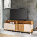 Ver imagem 1 de Rack para TV até 70 Polegadas 180cm 2 Portas de Correr Ripado Afrodite Espresso Móveis