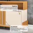 Ver imagem 5 de Rack para TV até 70 Polegadas 180cm 2 Portas de Correr Ripado Afrodite Espresso Móveis
