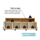 Ver mais imagens de Rack para TV até 70 Polegadas 180cm 2 Portas de Correr Ripado Afrodite Espresso Móveis