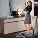 Ver imagem 4 de Buffet Moderno Fazano com 4 Portas 2 Gavetas Espresso
