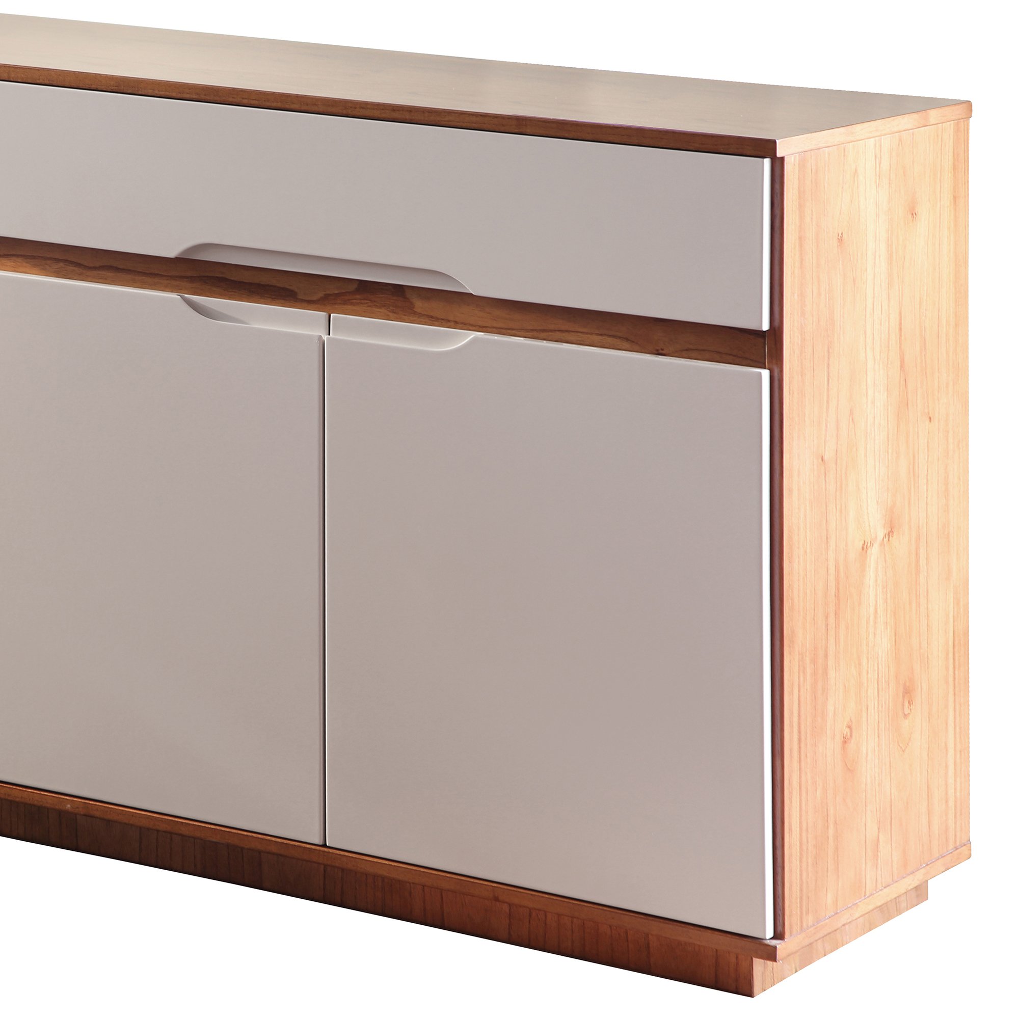 Buffet Moderno Fazano com 4 Portas 2 Gavetas Espresso - 5